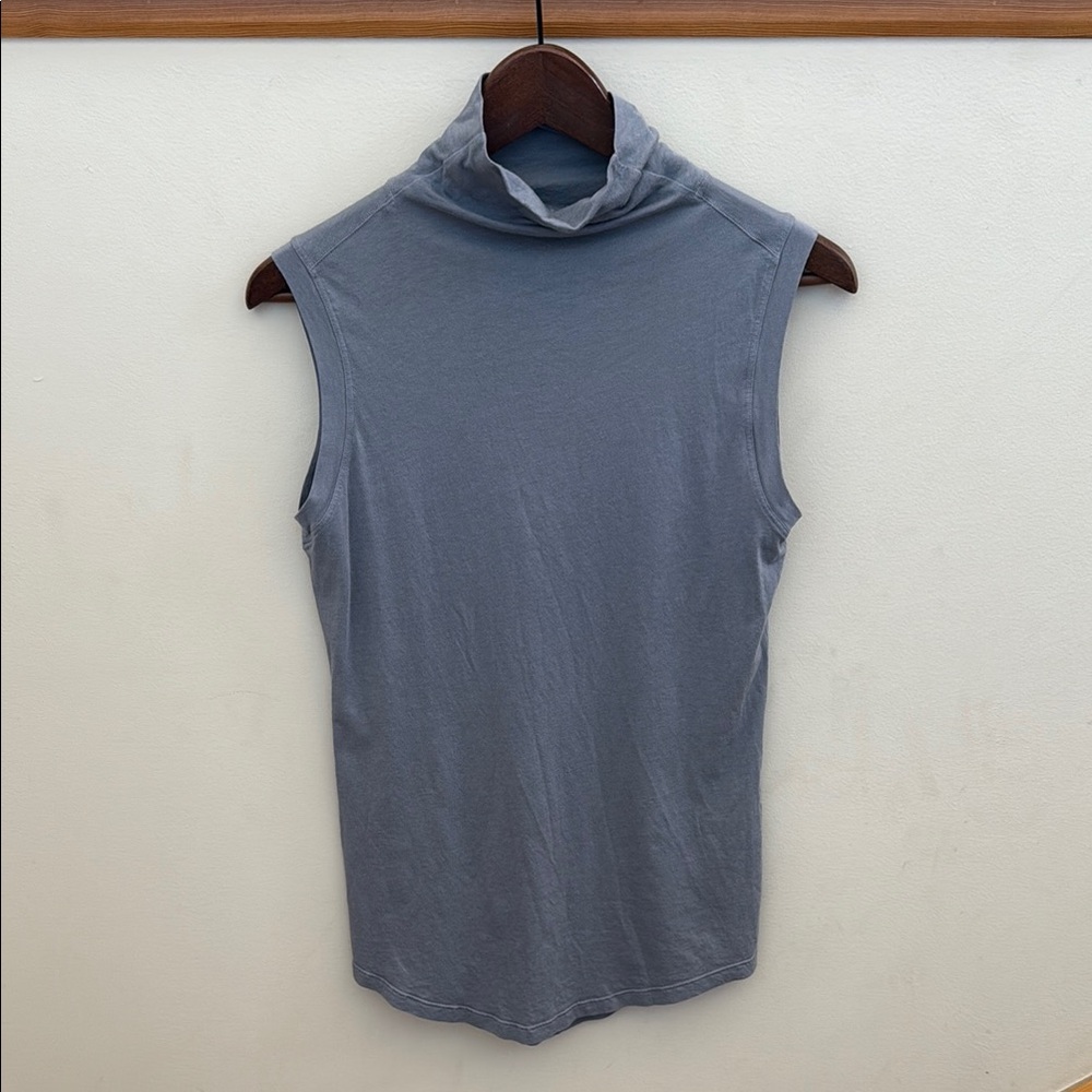 Lululemon Mock Sleeveless Gray Women's Top Small Pima Cotton